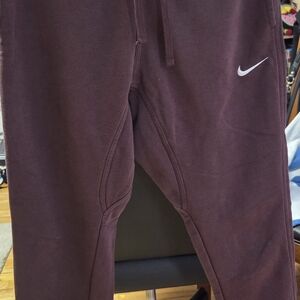 Nike Burgundy Joggers/sweat pants.